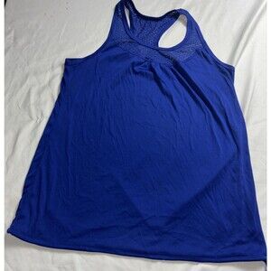 Danskin  Semi-Fitted Racerback Tank Top Gym Workout Running Yoga Drawstring G